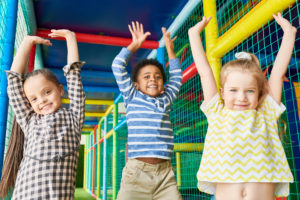 Excited Children in Play Center